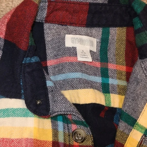 Gymboree Boys Plaid Button Up Shirts Size 5-6 Bundle Lot Of 7 Tops Crazy 8 EUC
